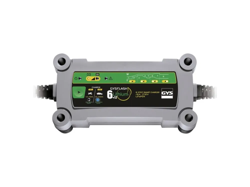 Aktuální Nabíječka GYSFLASH 6.12 LITHIUM 6A, 12 V, 1-125 Ah, 4/6 A