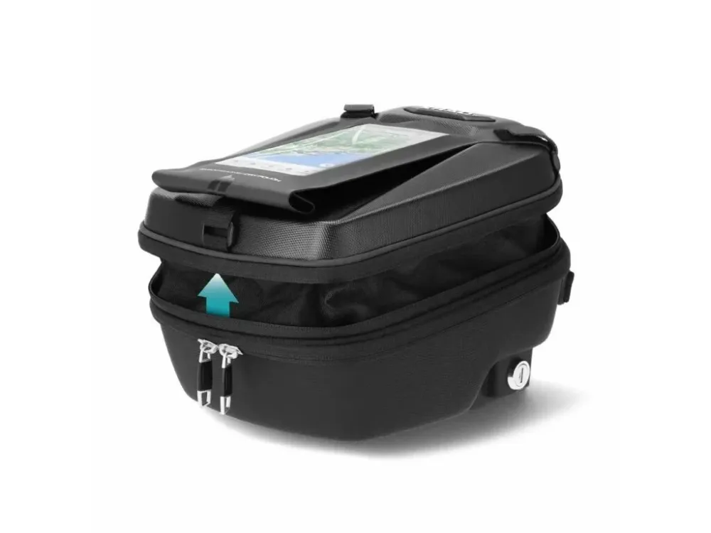 Originální Tankvak SHAD E09CL PRO CLICK SYSTEM se zámkem, klíči a pouzdrem na mobil