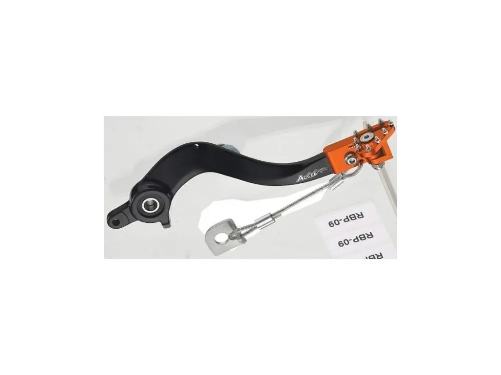 Poslední Šance ACCEL brzdová páčka nožní KTM SX/EXC/SXF/EXC-F 07-16 barva oranžová