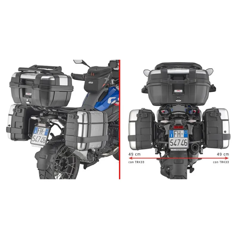 PLO5145MK trubkový nosič PL ONE-FIT pro BMW F 900 GS (24-26) pro boční kufry MONOKEY Akční Cena