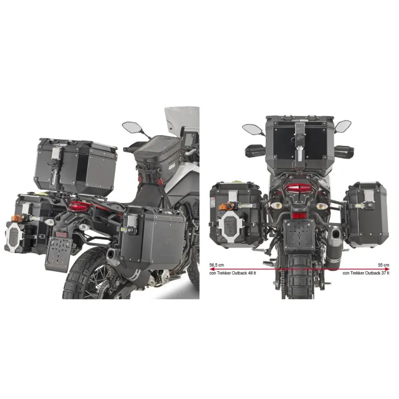 Must-Have PLO2174CAM trubkový nosič bočních kufrů PL ONE-FIT pro Yamaha XT 700 Z Ténéré (25-26)