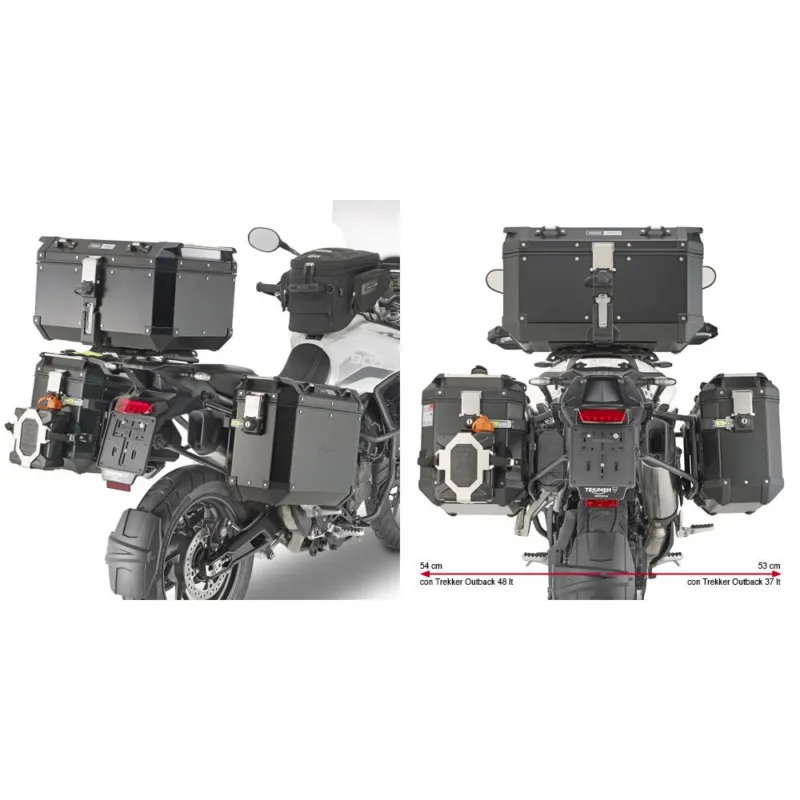 PLO6423CAM trubkový nosič PL ONE-FIT pro Triumph Tiger 1200 GT Explorer (22-26) pro boční kufry OBK Novinka