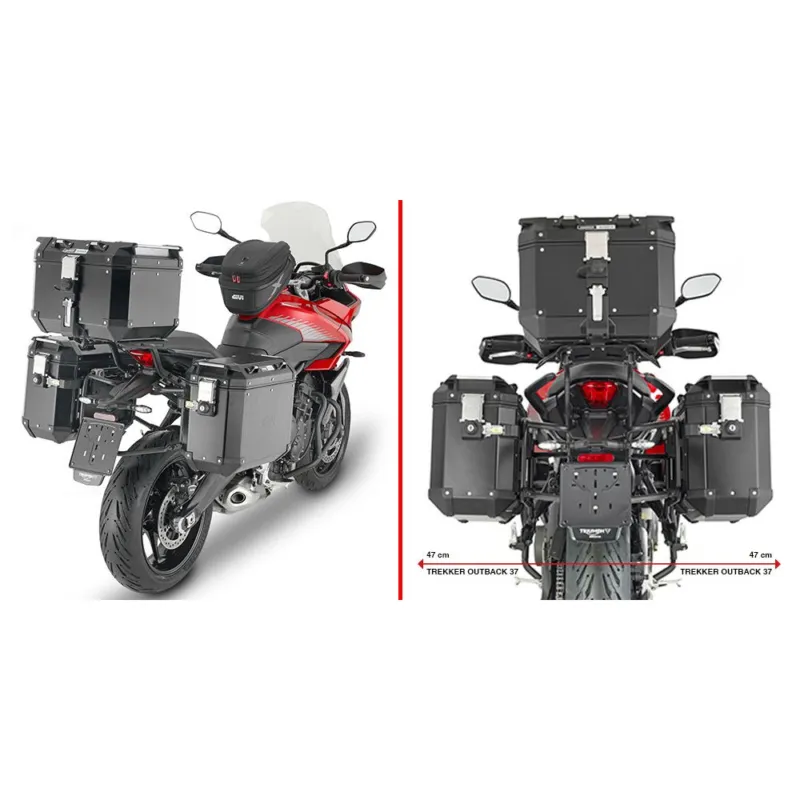 PLO6421CAM trubkový nosič PL ONE-FIT pro Triumph Tiger Sport 660 (22-25) pro boční kufry OBKN Speciální Cena