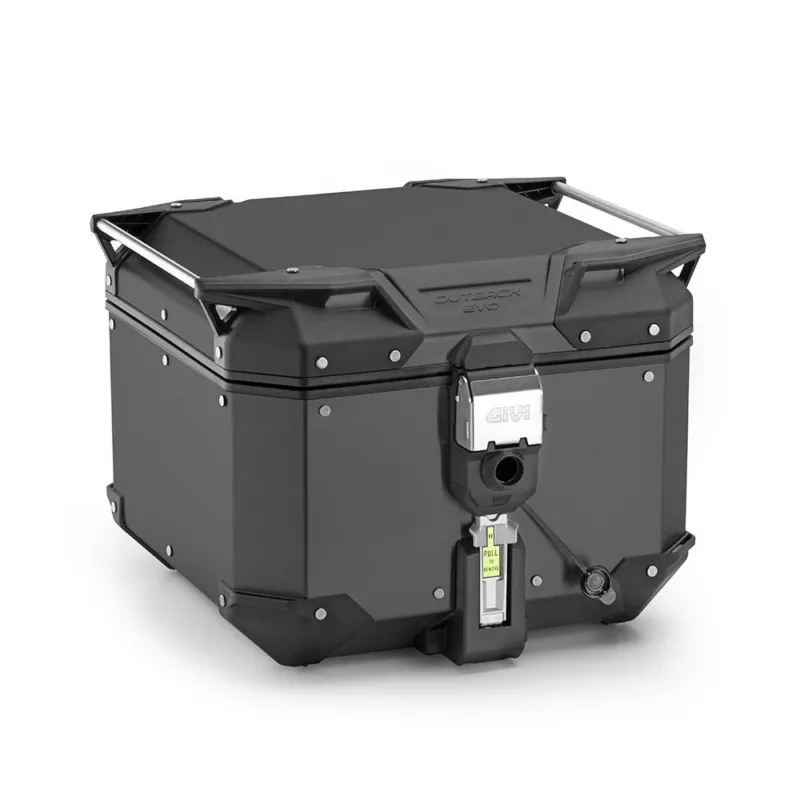 Akční Nabídka OBKEV42B černý horní kufr GIVI Trekker Outback EVO hliníkový (Monokey topcase), bez zámku, 42 l.