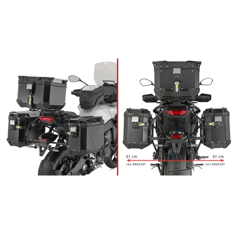 Nakupujte Hned PLO2171CAM trubkový nosič bočních kufrů PL ONE-FIT pro Yamaha Tracer 9/9 GT/9 GT+ (25-26)