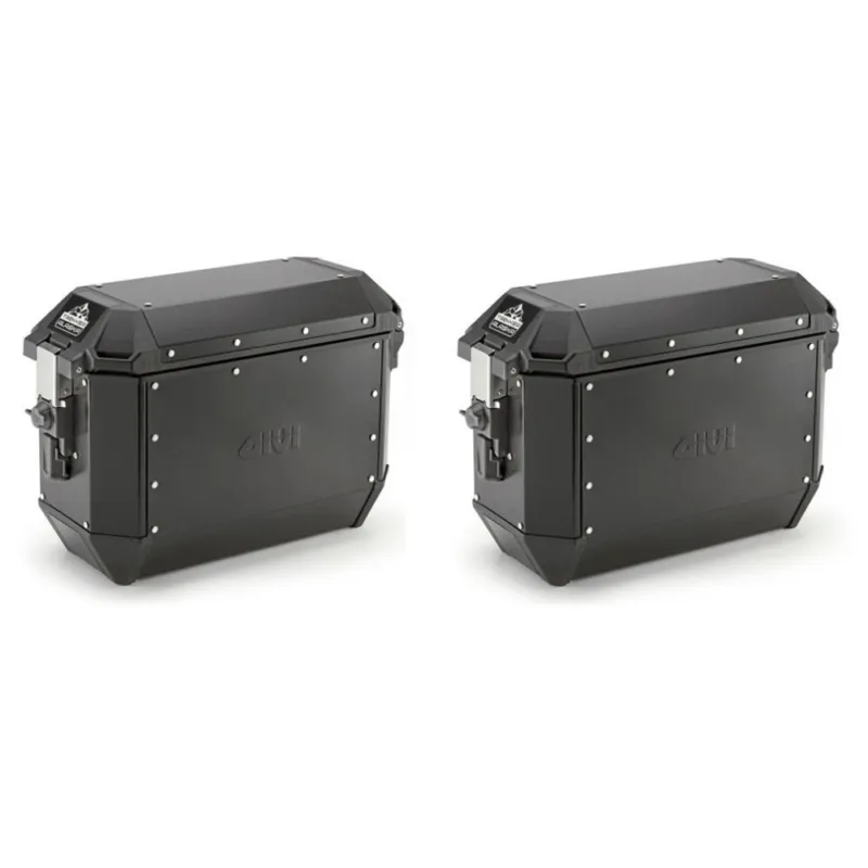 Ihned K Objednání ALA36BPACK2 pravý + levý kufr GIVI Trekker ALASKA celohliníkový černý (boční), objem 2x36 ltr.