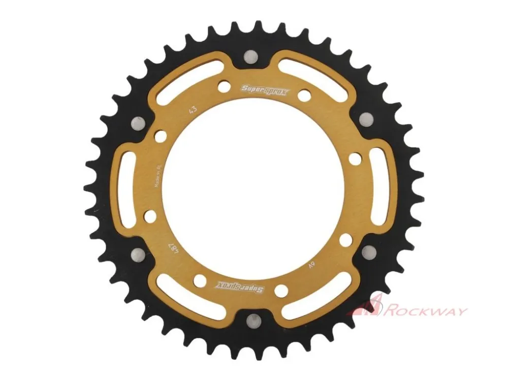 Autentický Rozeta SUPERSPROX STEALTH RST-487:43-GLD zlatá 43 zubů, 520- 5A