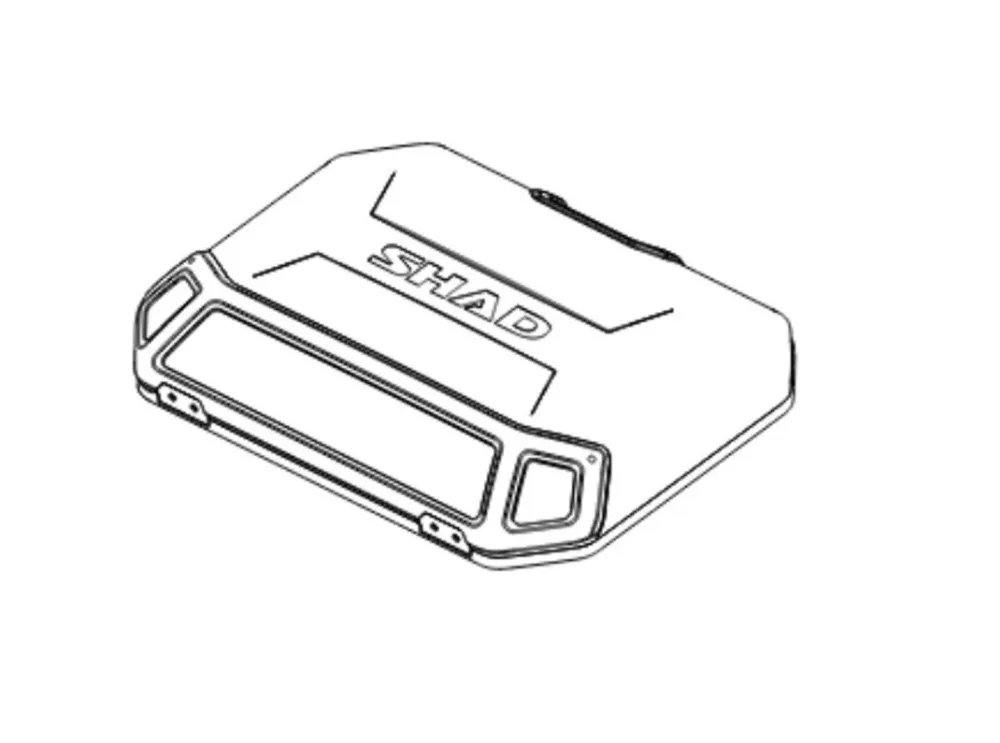 Levný Kryt kufru SHAD TERRA 203163R hliník (side case)