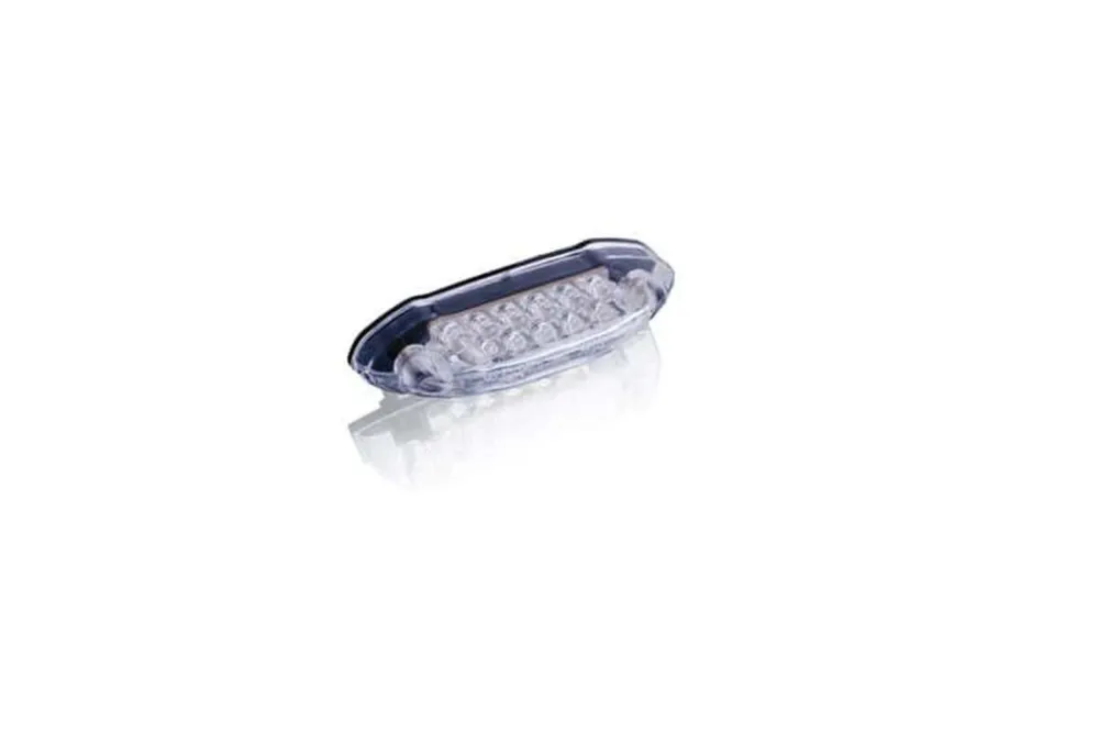 Zadní brzdové světlo PUIG SHARK (80 x 20 mm) 4605W čiré sklíčko s osvětlením SPZ Značkový