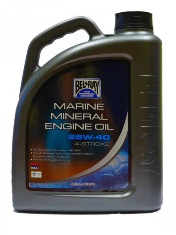 Originální Motorový olej Bel-Ray MARINE MINERAL 4T 25W-40 4 l