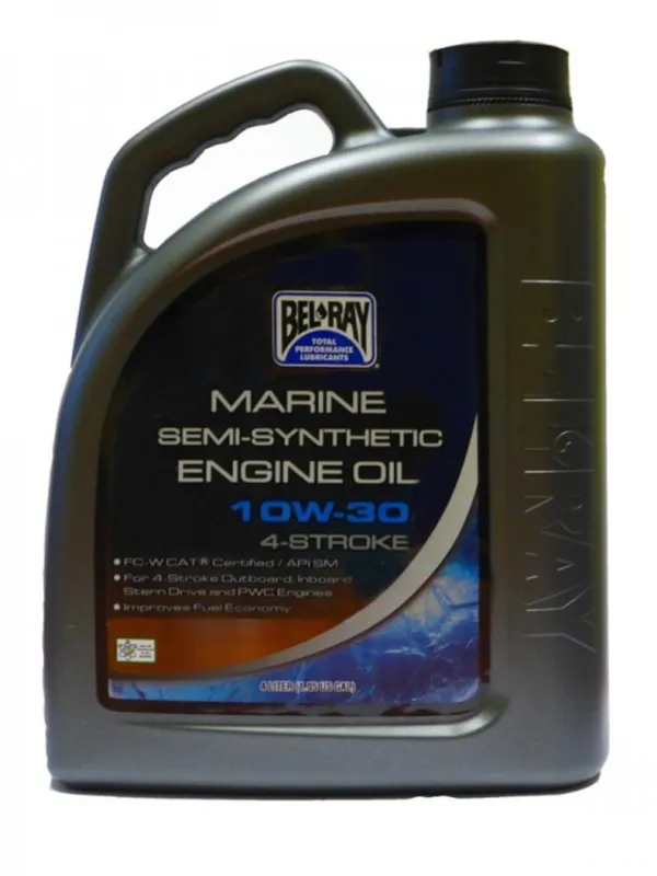 Motorový olej Bel-Ray MARINE SEMI-SYNTHETIC 4T 10W-30 4 l Finální Výprodej