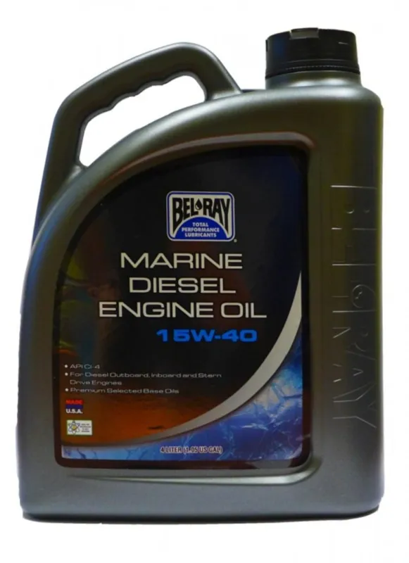 Ověřený Motorový olej Bel-Ray MARINE DIESEL 15W-40 4 l