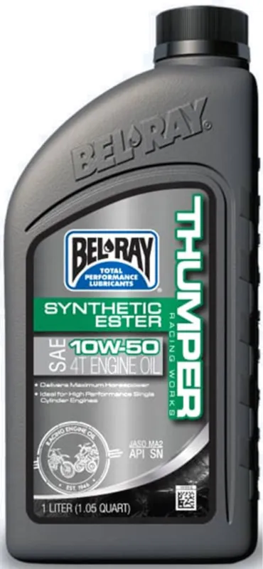 Zlevněný Motorový olej Bel-Ray THUMPER RACING WORKS SYNTHETIC ESTER 4T 10W-50 1 l
