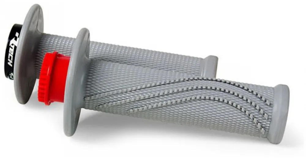 Zlevněný RTECH gripy lock-on R20 Wave šedé 1 pár