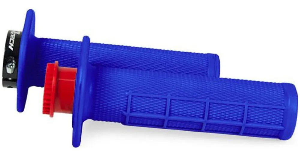 Tovární Cena RTECH gripy lock-on R20 Half Waffle modré 1 pár