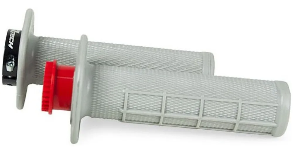 Značkový RTECH gripy lock-on R20 Half Waffle BETA RR 125-530 šedé 1 pár