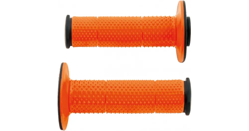 RTECH gripy FULL DIAMOND černé/oranžové extra měkké pár Rychlé Dodání