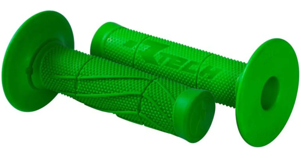 Tovární Cena RTECH gripy Wave měkké zelené pár délka 118 mm