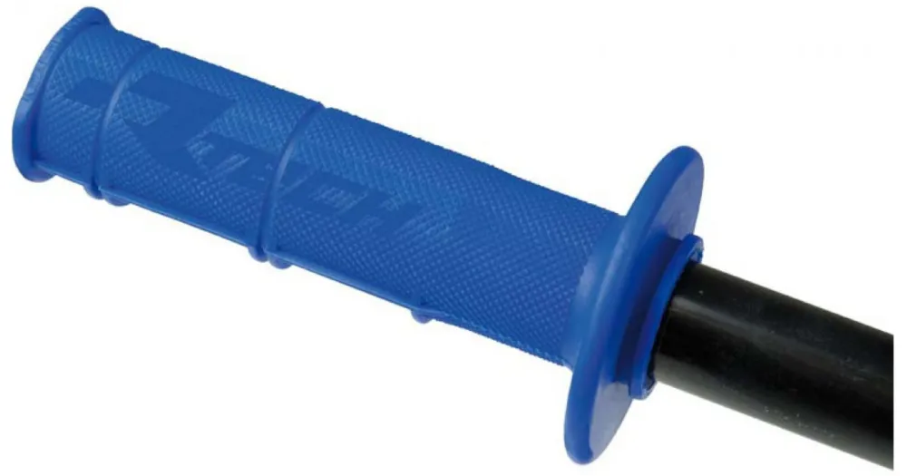 Autentický RTECH gripy Racing měkké modré pár délka 116 mm