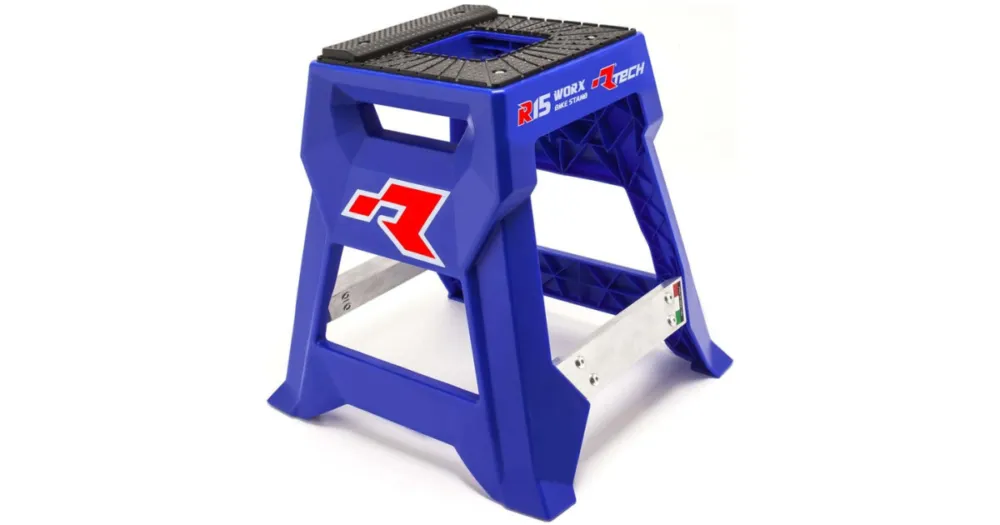 Cenově Výhodný RTECH stojan MX R15 technopolymer / hliník modrá/černá