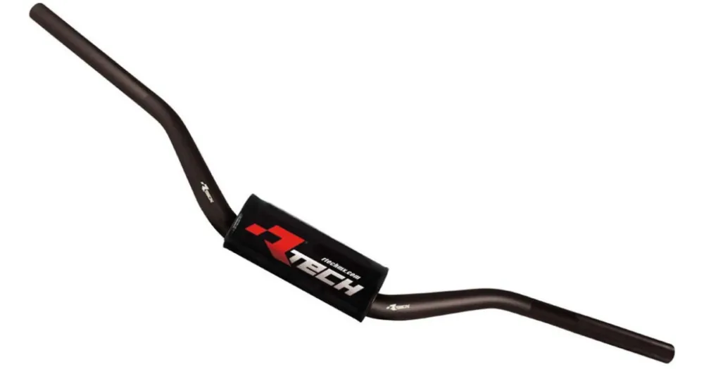 RTECH řídítka David K. s proměnlivým průřezem o průměru 28.6 22 mm s chráničem černá Značkový