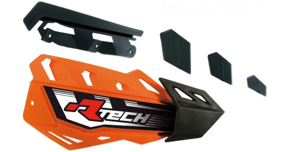 Poslední Šance RTECH plasty krytů páček FLX / FLX ALU / FLX ATV oranžovo-černé pár