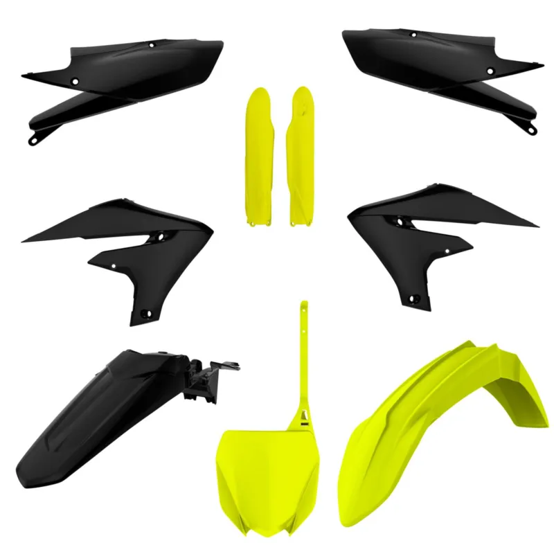 Sada plastů POLISPORT 91049 Neonově žluto / Černý Vrácení Zdarma