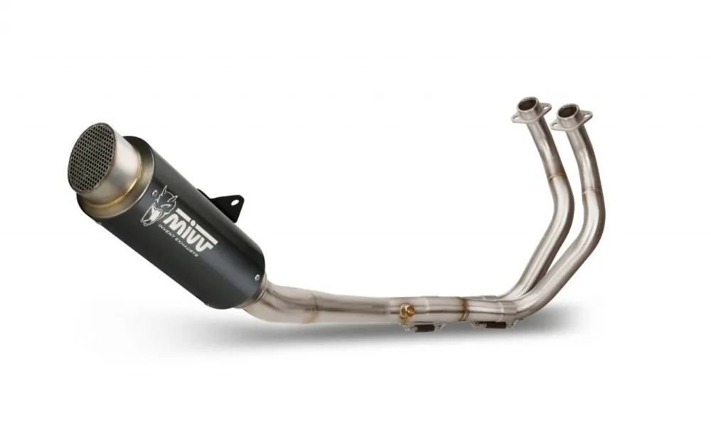 Výfuk kompletní 2x1 MIVV GP PRO Y.045.LXBP Černá nerezová ocel pro YAMAHA MT-07 / FZ-07 (2014-2020) Autentický