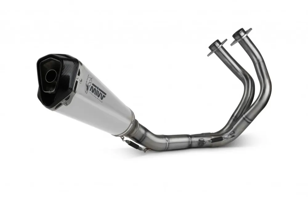 Výfuk kompletní 2x1 MIVV DELTA RACE K.044.LDRX Stainless Steel / Carbon cap Originální