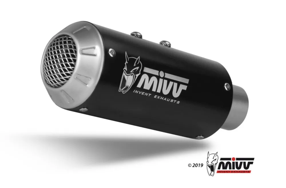 Expresní Doručení Výfuk kompletní 4x2x1 MIVV MK3 H.072.SM3B Černá nerezová ocel