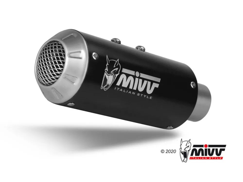 Pouze Dnes Koncovka výfuku MIVV MK3 H.075.SM3B Černá nerezová ocel