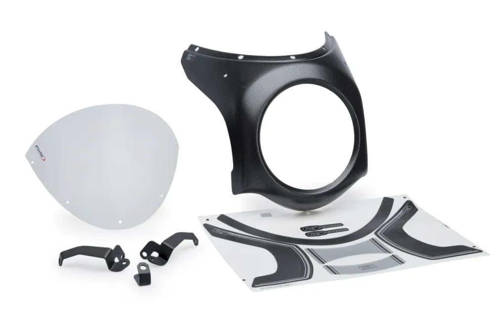Super Cena Plexi štít PUIG RETRO 21962W průhledná carbon liquid housing