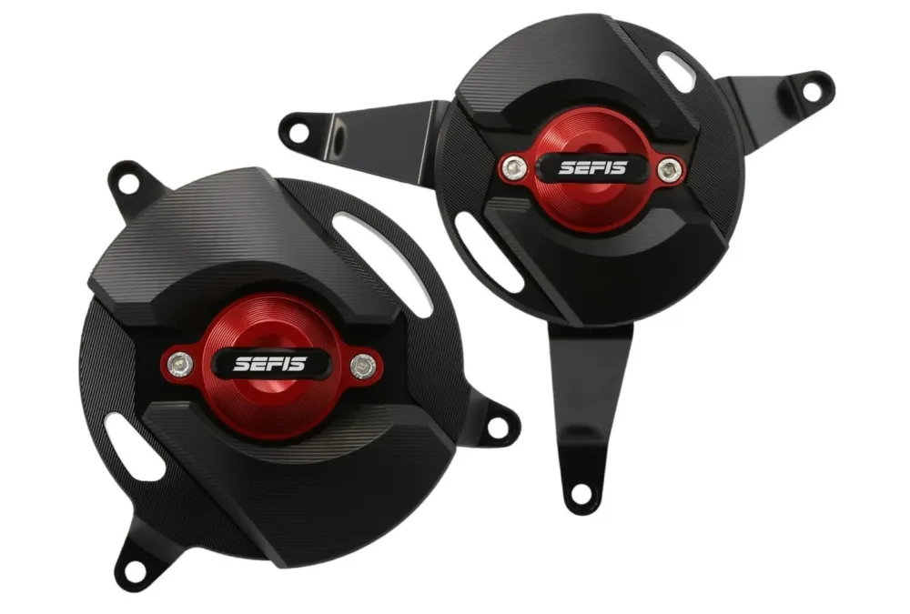 SEFIS CNC kryty motoru Kawasaki Z900 2017-2025 červená Zlevněný