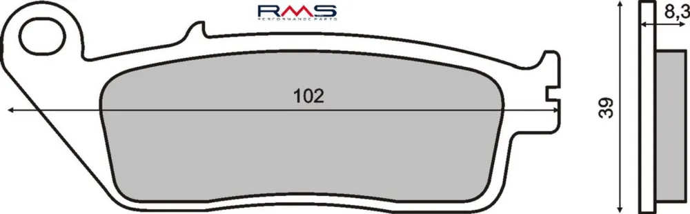 Akční Cena Brzdové destičky RMS 225100870 organické